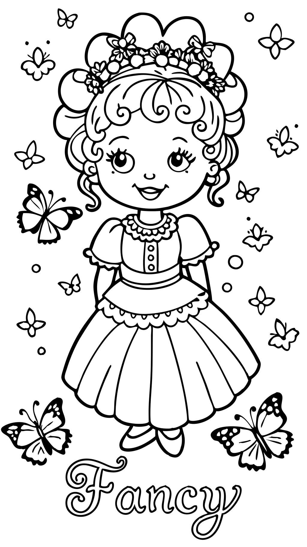 Páginas de color de Nancy Fancy Nancy